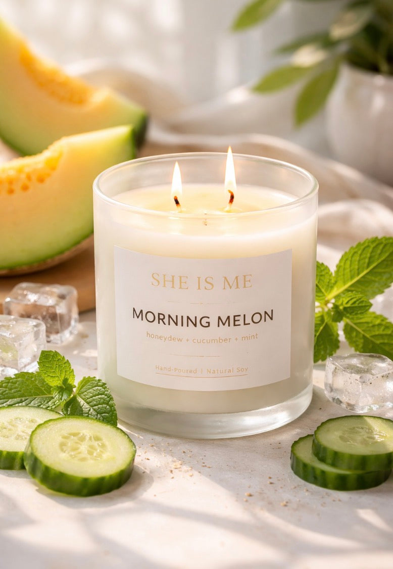 Morning Melon scented Candle